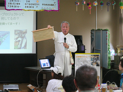 武蔵学生取材と栄町敬老館での出前授業 05