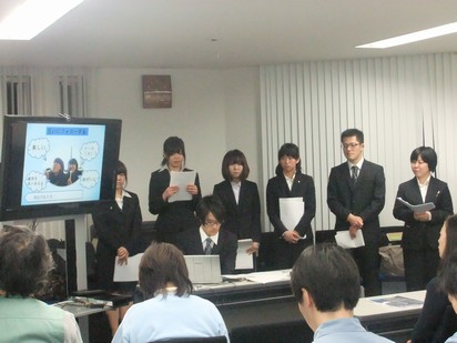 井口機工製作所本社での発表